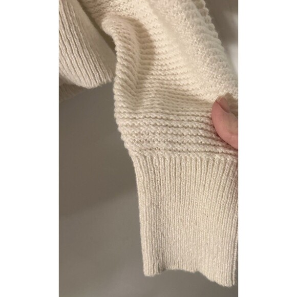 All In Motion Sweater Womens XXL Ivory Pullover Soft Knit Long Sleeve Hooded - Picture 5 of 8
